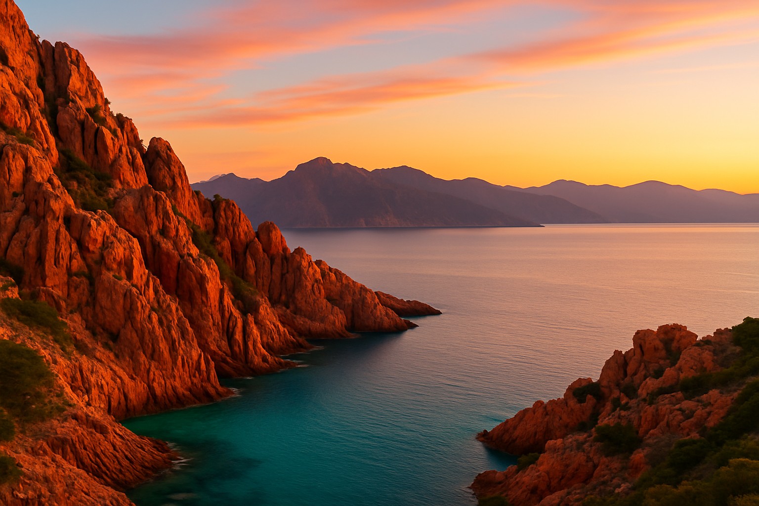 Calanques de Piana - Paysage entre mer et montagne