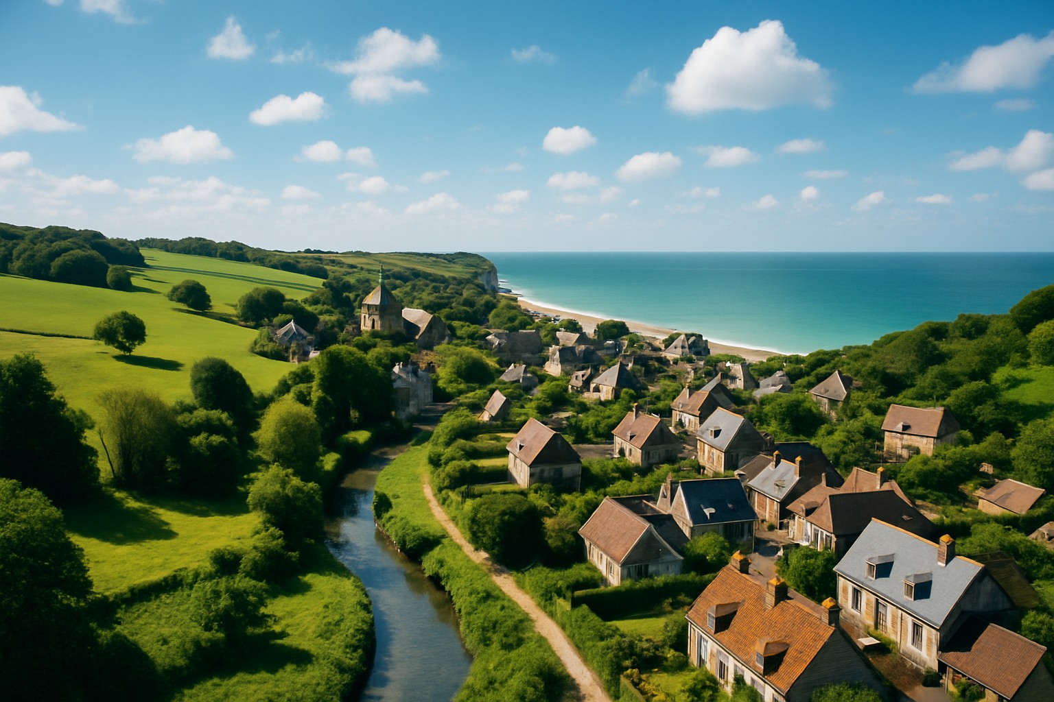 Veules-les-Roses et ses charmes entre mer et village