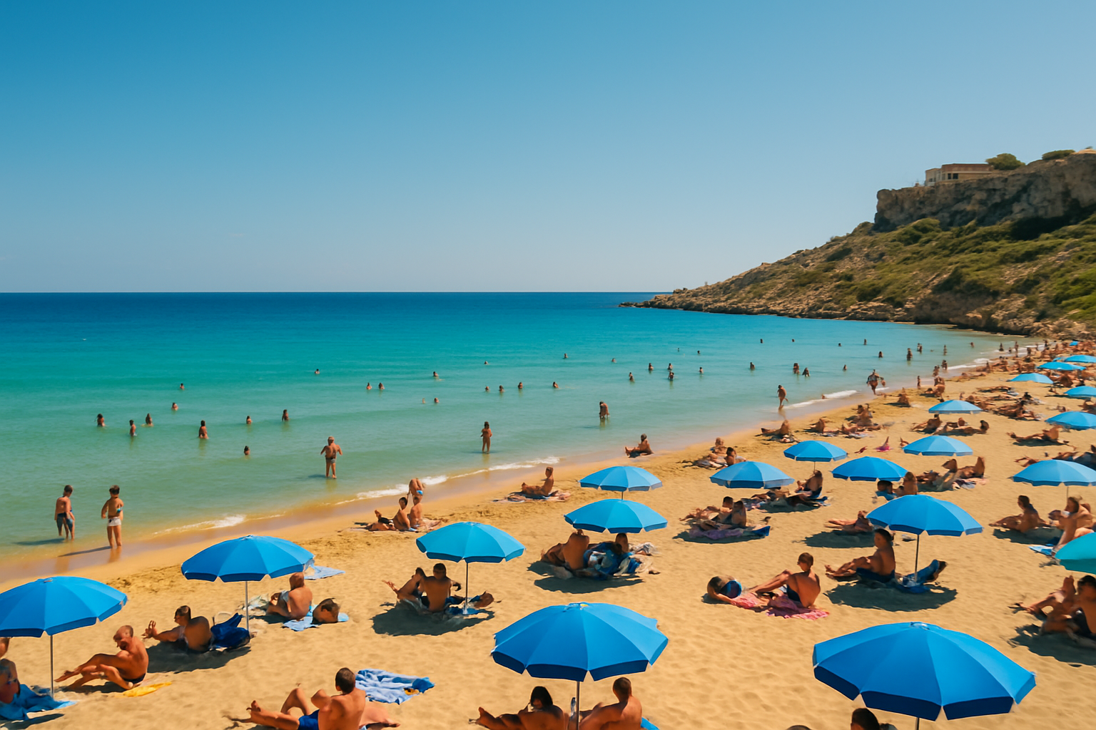 Plage de Golden Bay, l