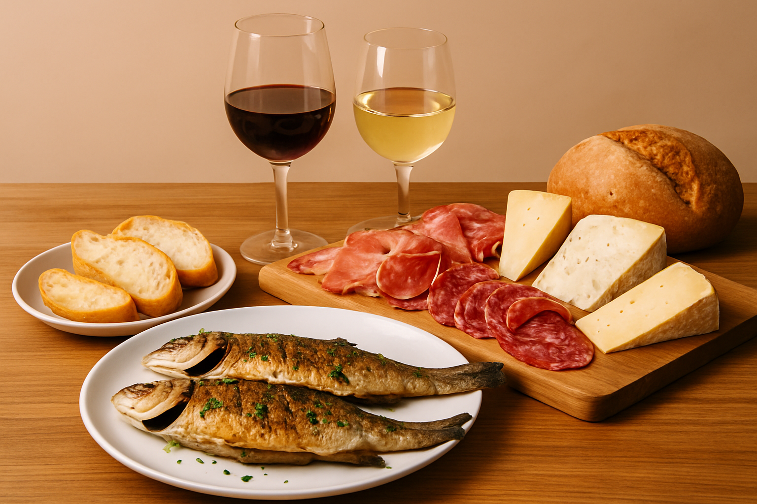 Dégustation de spécialités culinaires et vins locaux au lac d