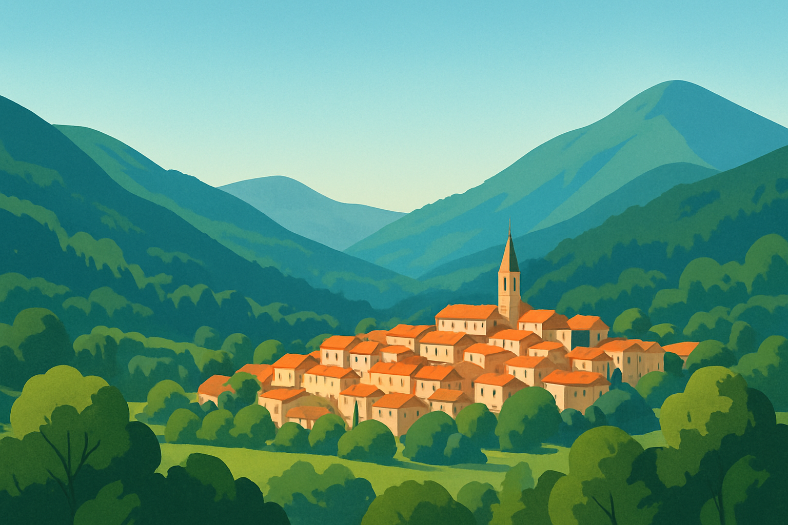 Panorama de Saint-André-des-Alpes au cœur de son environnement naturel provençal
