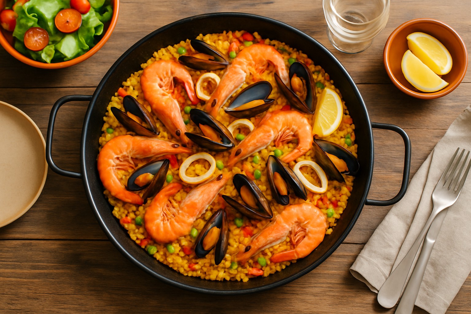 Paella - Recette fruit de mer facile à suivre