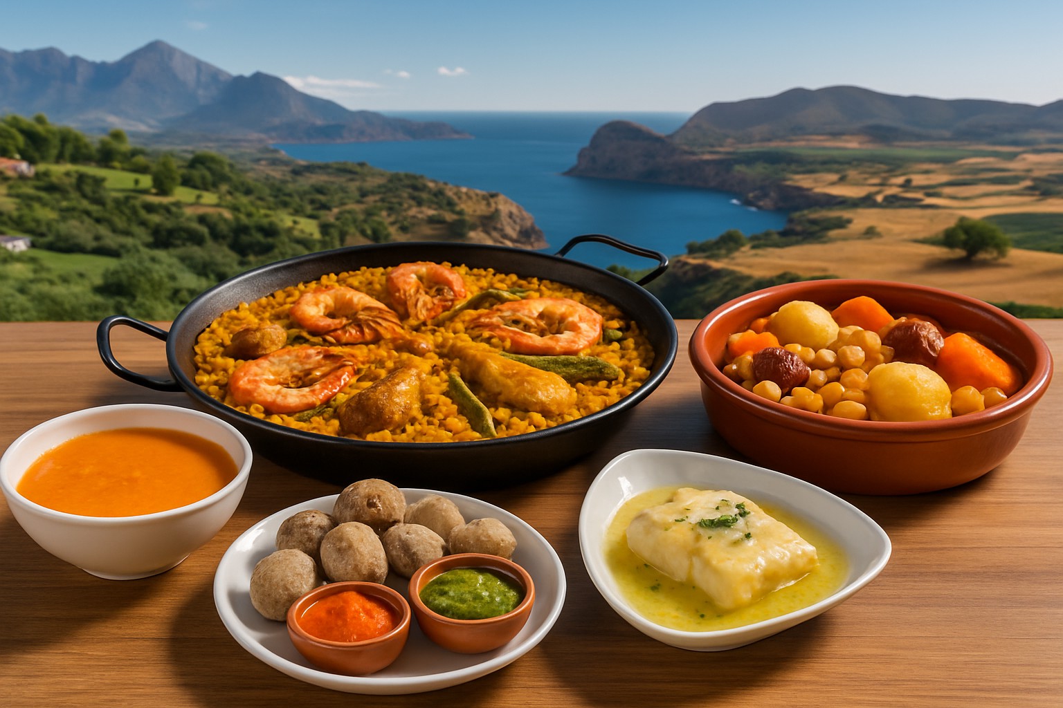 Plats espagnols typiques selon les régions d'Espagne