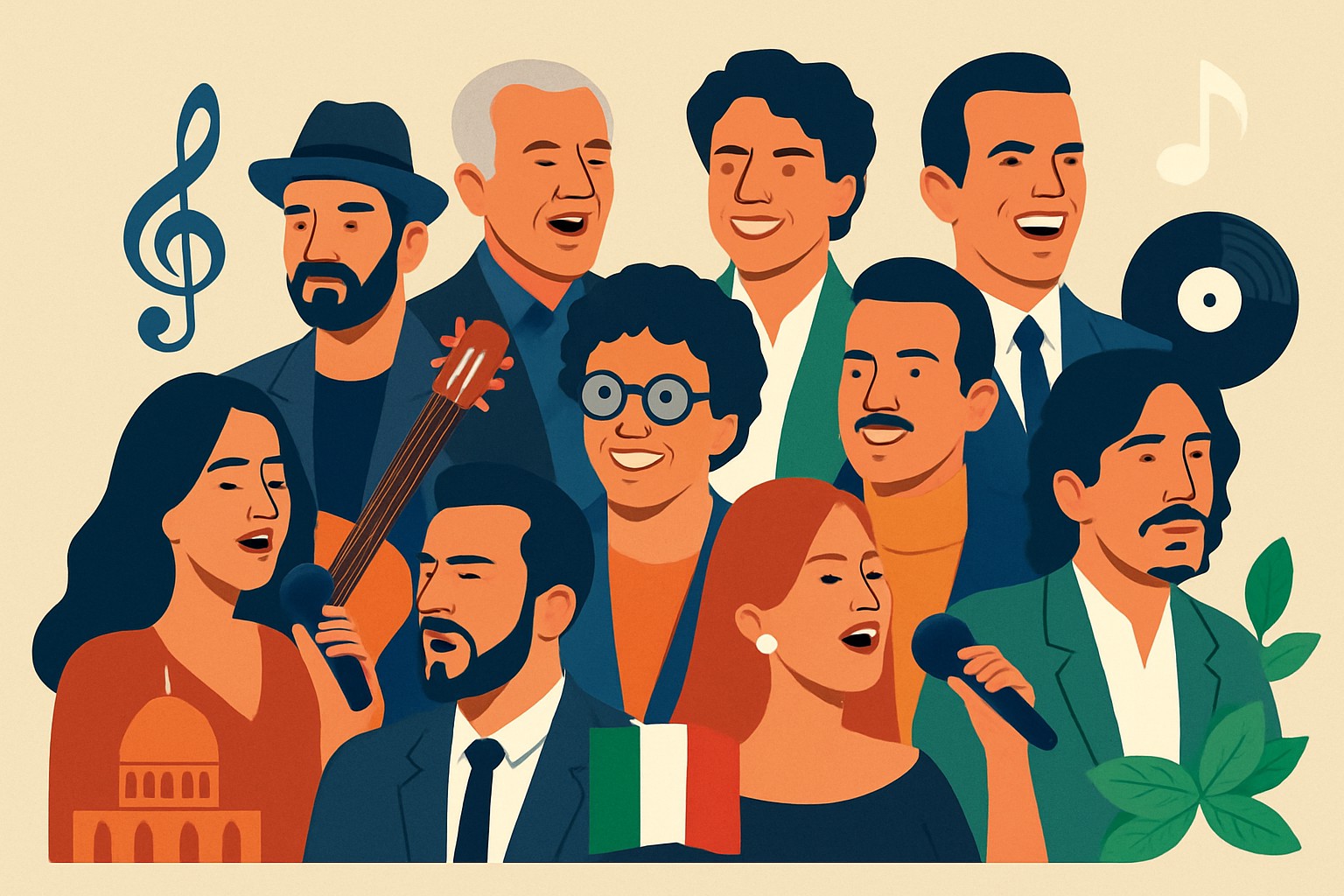 Top 10 des chanteurs italiens connus dans le monde